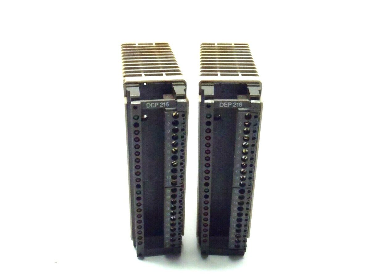 Lot of 2 Modicon DEP216/AS-BDEP-216 042 244 630 Compact Discrete Input 16x24VDC - Maverick Industrial Sales
