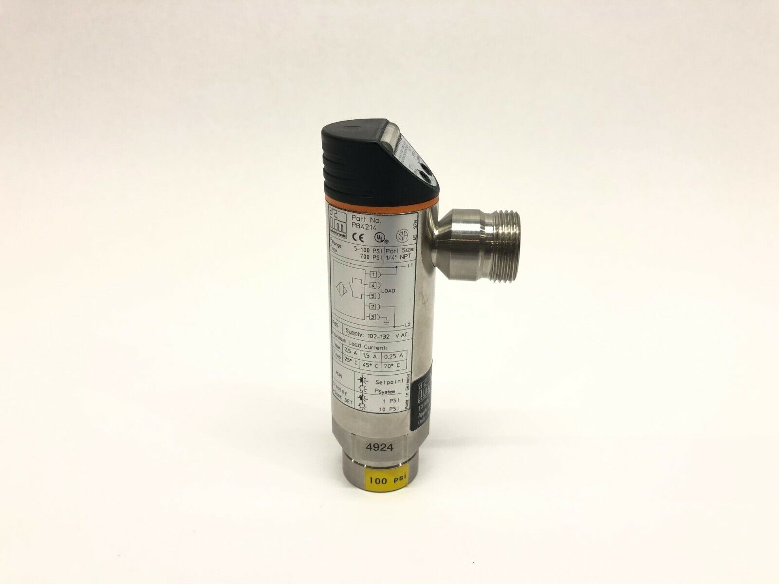 IFM Efector PB4214 Electronic Pressure Switch Sensor, 4294 - Maverick Industrial Sales