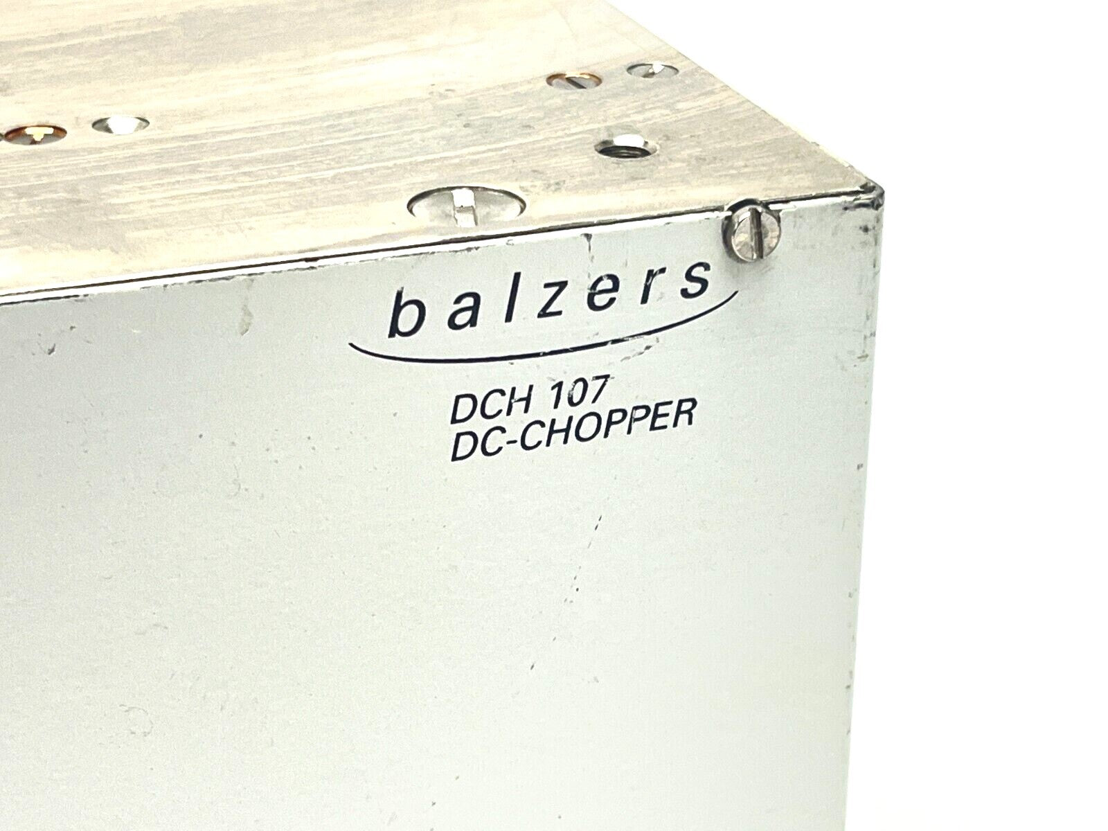 Balzers BGM47126 DCH 107 DC-Chopper 350945 X 005 MISSING FITTINGS - Maverick Industrial Sales