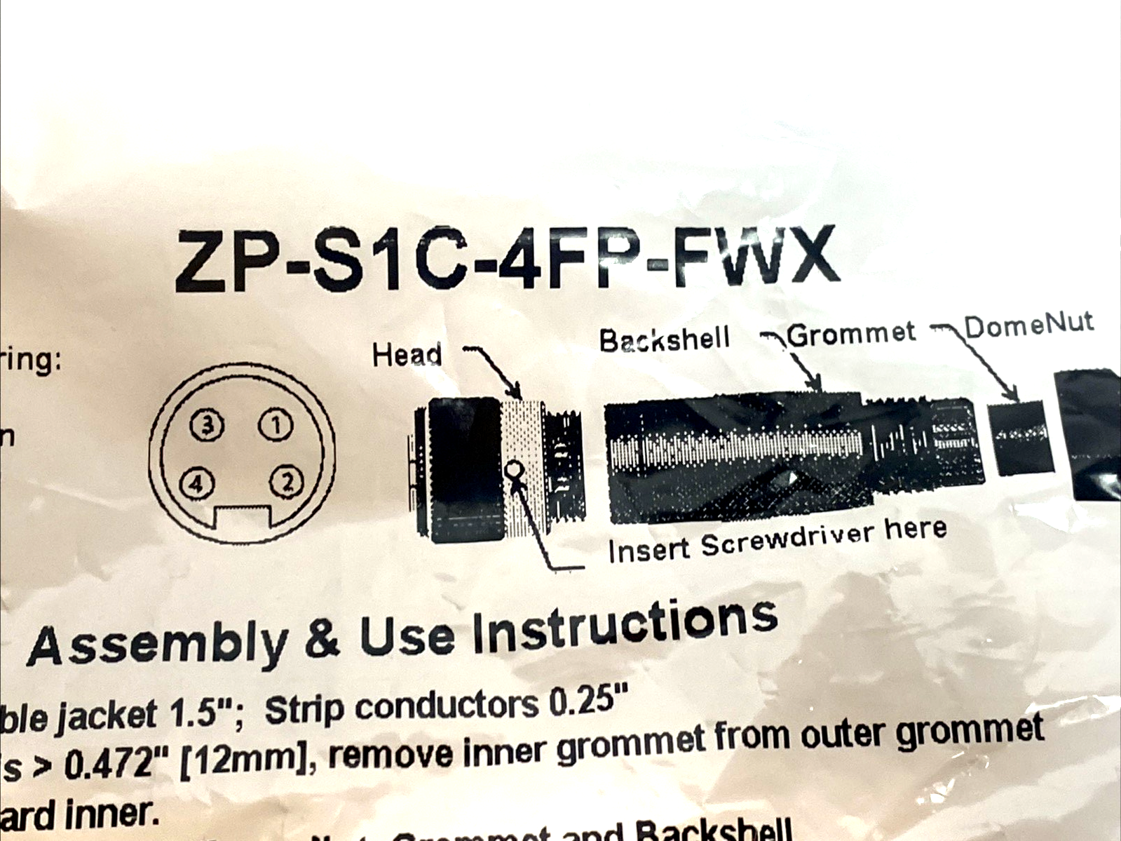 ZP-S1C-4FP-FWX | AutomationDirect ZIPport Female Field-Wireable Connector 4-Pin - New - Maverick Industrial Sales