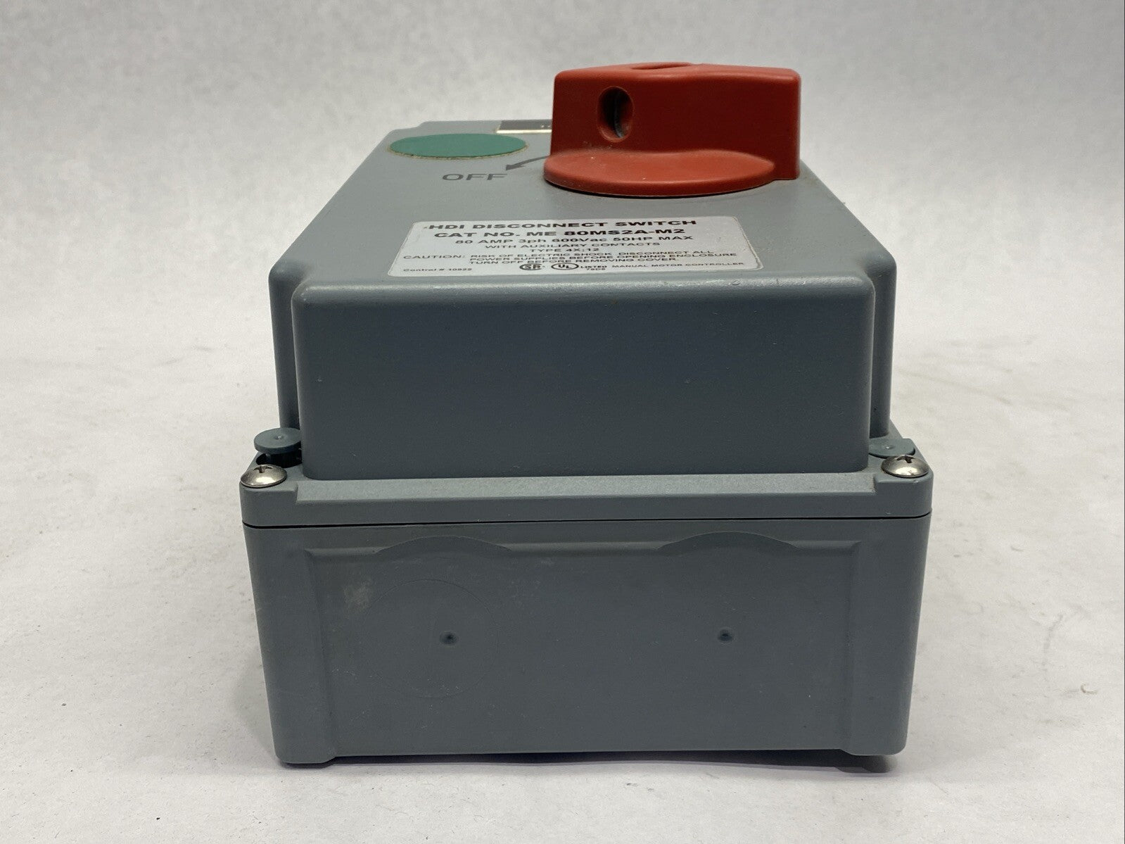 Mennekes ME-80MS2A-M2 Non-Fusible Motor Disconnect HDI Non-Metallic 80A 600VAC - Maverick Industrial Sales