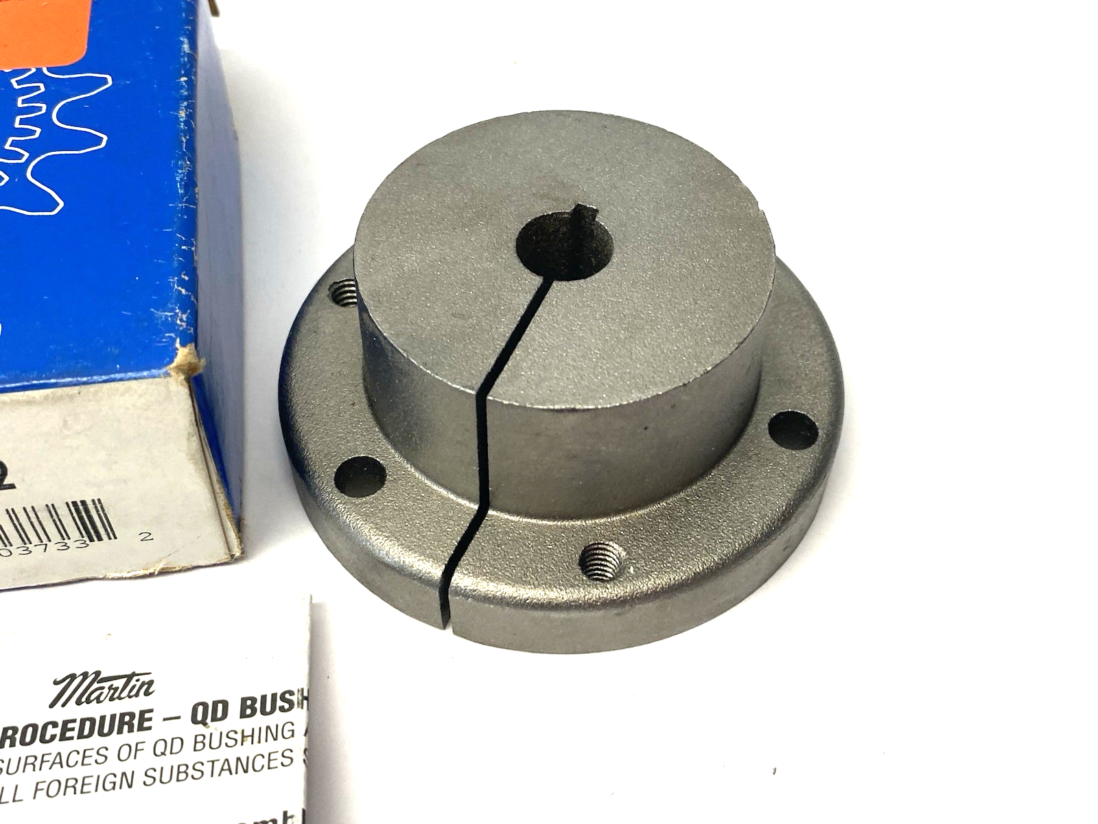 Martin SDS 1/2 Quick Disconnect Bushing 0.5000 in Bore, 3.187 in Flg OD - Maverick Industrial Sales