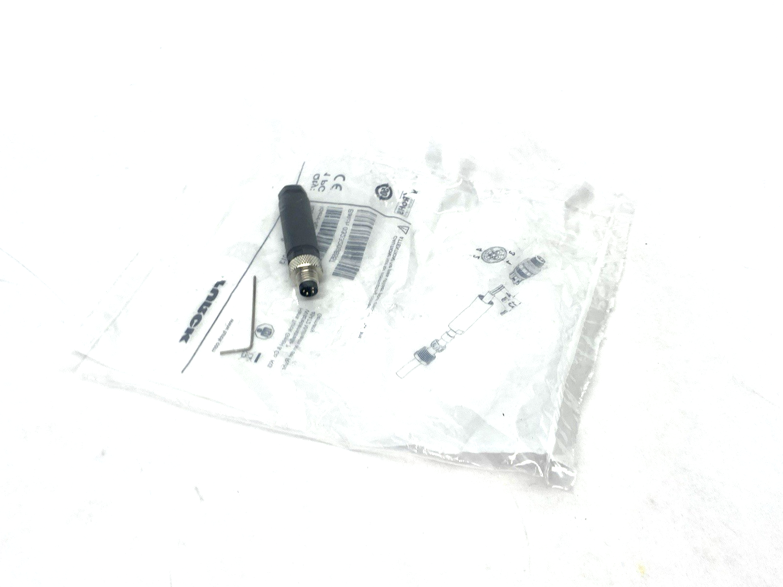 Turck BS 5143-0 Field Wireable Connector Male 4-pin M8, U6513, 6901013 - Maverick Industrial Sales
