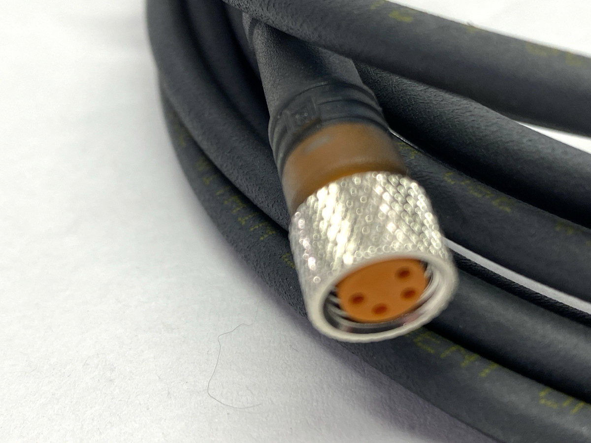 RSMV 4-RKMV 4-225/5M | Lumberg RSMV 4-RKMV 4-225/5 M Cordset M8 4-Pin Male To Female 5m 54625 - New – Open box - Maverick Industrial Sales