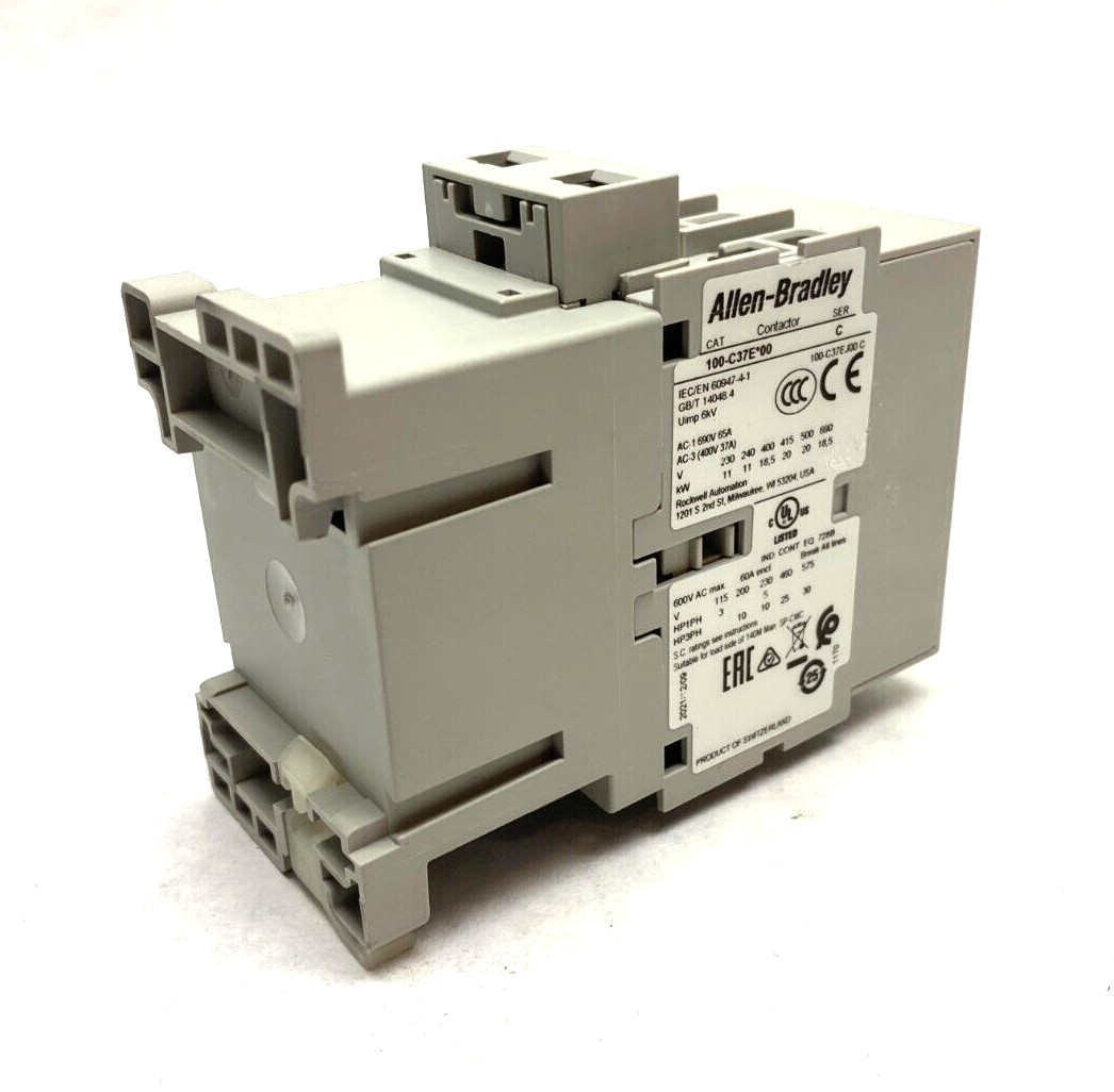 Allen Bradley 100-C37EJ00 Ser. C Starter 37A 3-Pole 24VDC Coil 100-C37E*00 - Maverick Industrial Sales