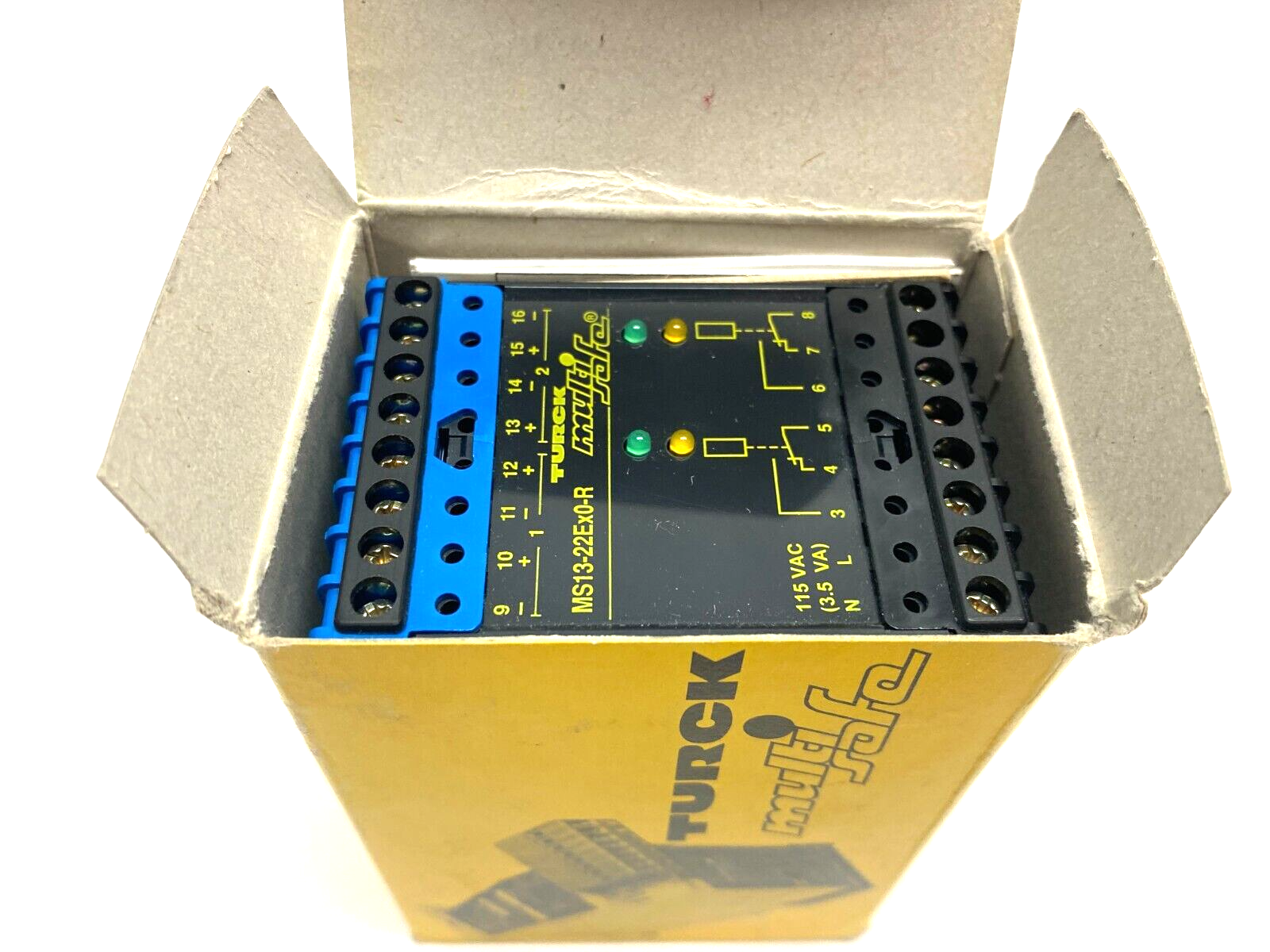 Turck MS13-22EX0-R/115VAC Multi-Safe Switching Amplifier Relay 2-Channel 53224 - Maverick Industrial Sales