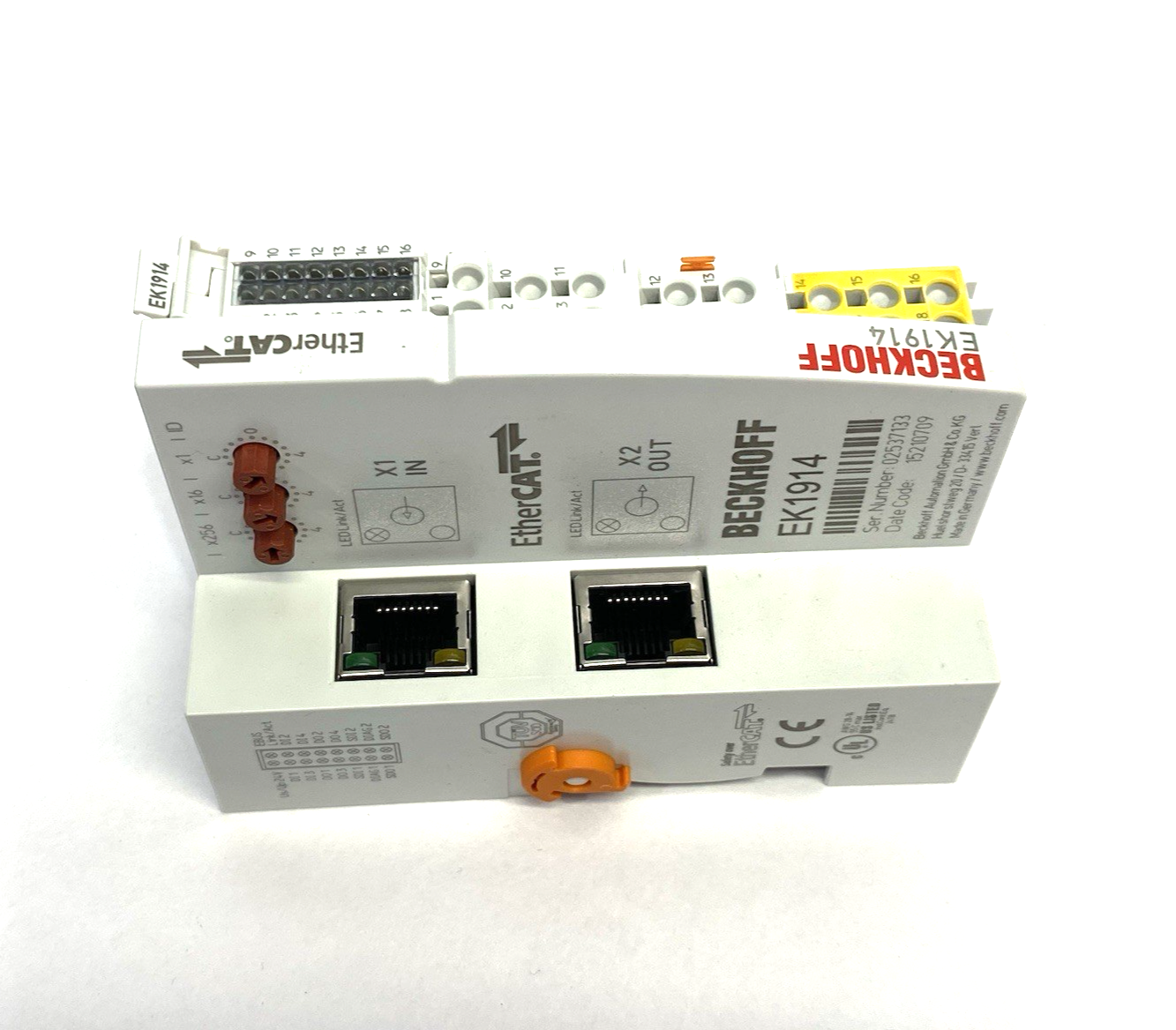 EK1914 | Beckhoff EtherCAT Coupler with Integrated Digital Standard & Safety I/Os - Used - Maverick Industrial Sales