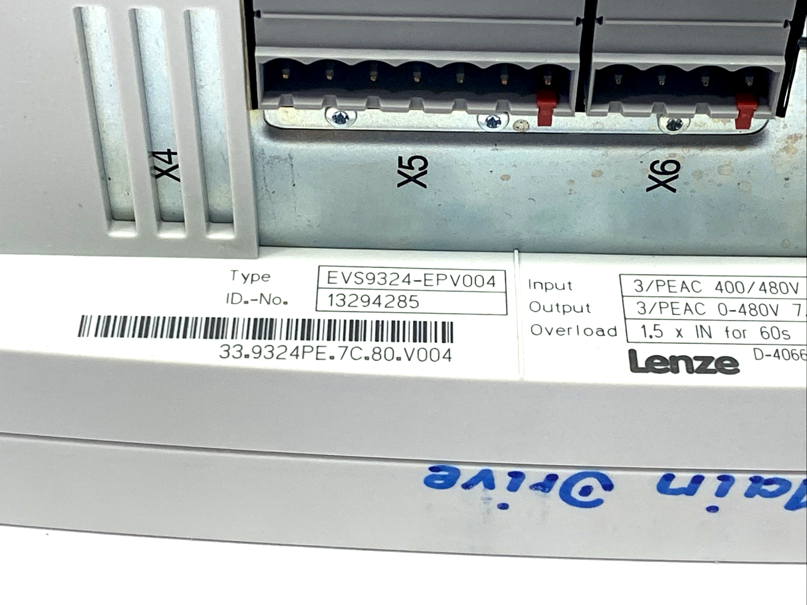 EVS9324-EPV004 | Lenze Servo Drive/Controller 480V 7A 5.8kVA 0-480Hz, 13294285 - Used - Maverick Industrial Sales