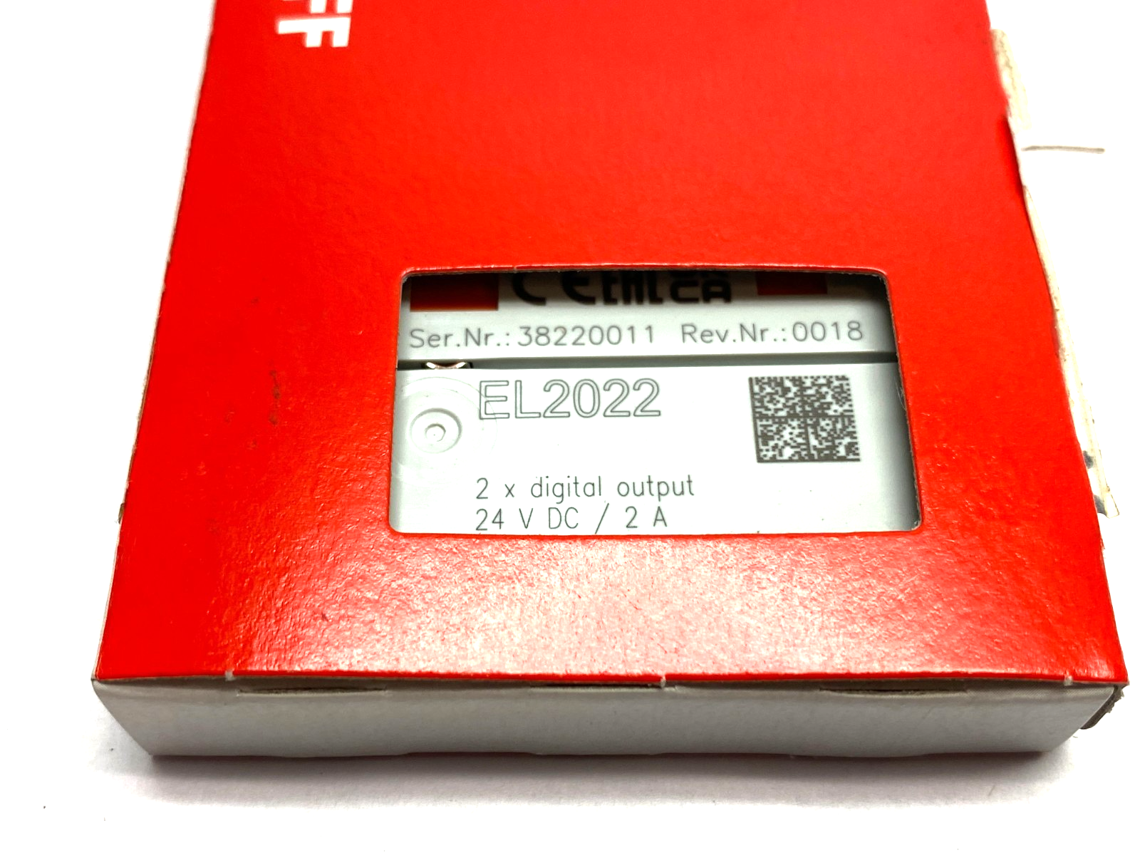 Beckhoff EL2022 EtherCAT 2-Channel Digital Output Terminal 24VDC - Maverick Industrial Sales