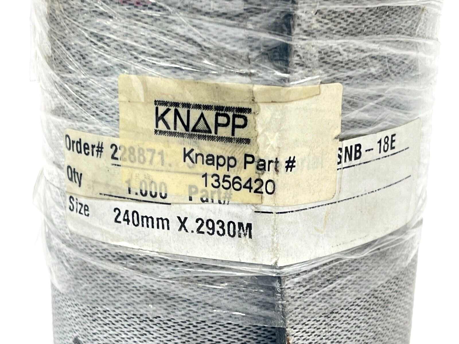 Knapp 1356420 Conveyor Belt 240mm x .2930M SNB-18E - Maverick Industrial Sales
