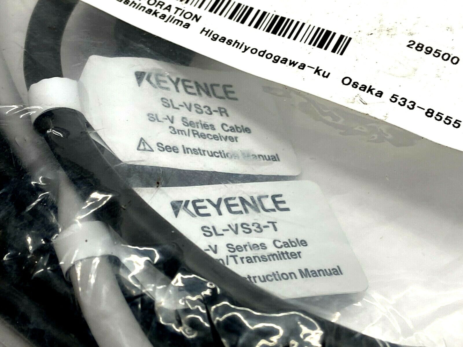 Keyence SL-VS3 Light Curtain Cable Set, SL-VS3-T Transmitter SL-VS3-R Receiver - Maverick Industrial Sales