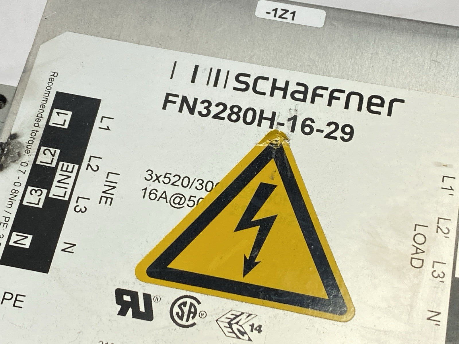 Schaffner FN3280H-16-29 EMI Line Filter 3-Phase 16A - Maverick Industrial Sales