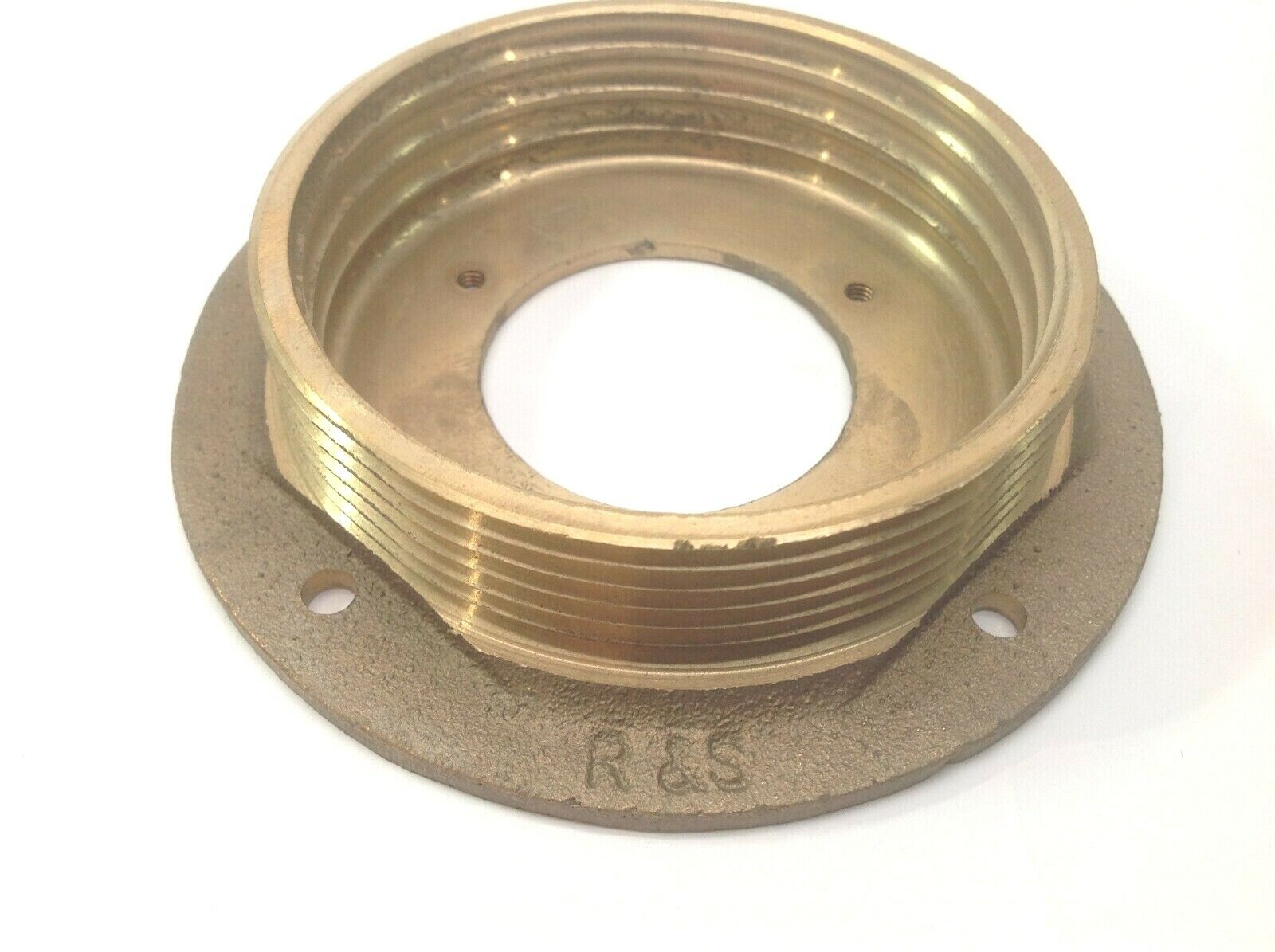R&S Brass P-3996-B Flanged Ceiling Mount Fixture Male and Female Threaded - Maverick Industrial Sales