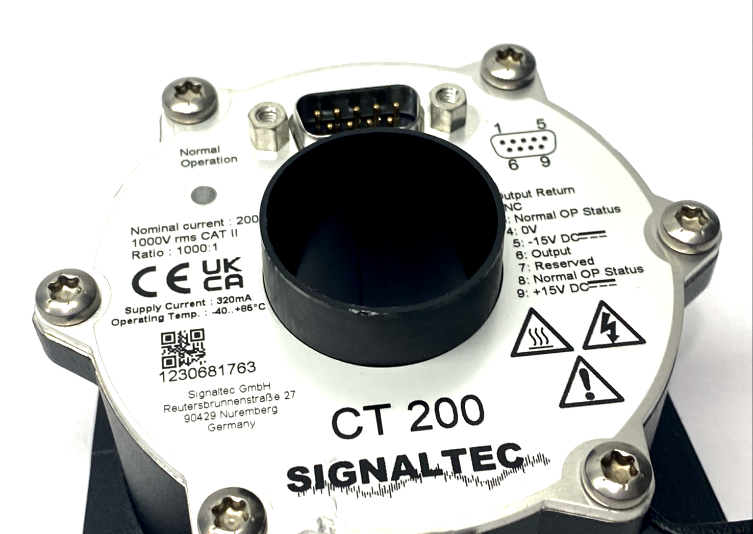 Signaltec CT 200 High Precision Current Transducer 200A 1000:1 1000V Rms CAT II - Maverick Industrial Sales