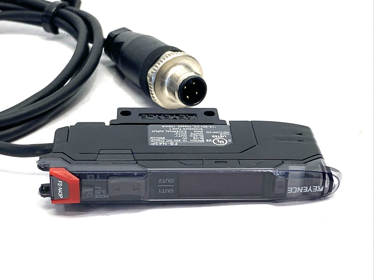Keyence FS-N43P Fiber Optic Sensor Amplifier Unit - Maverick Industrial Sales