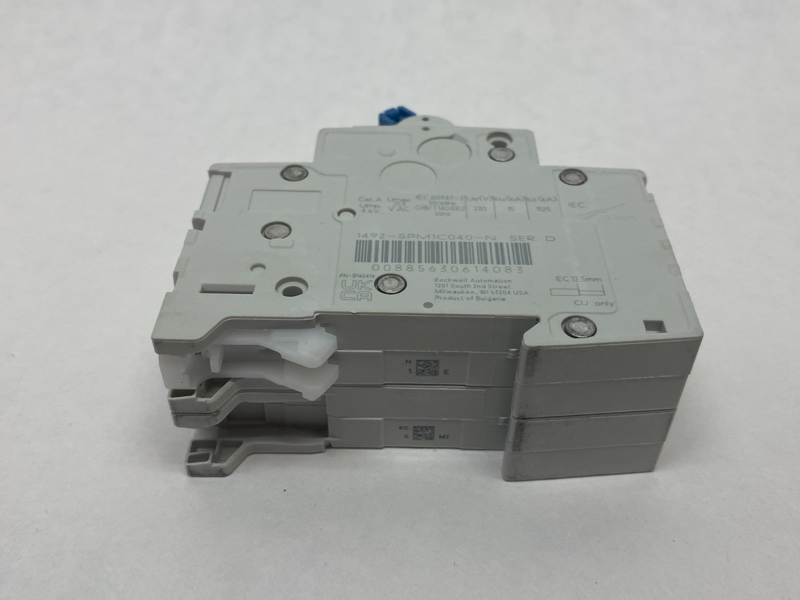 1492-SPM1C040-N | Allen Bradley Ser. D Supplemental Circuit Breaker 1-Pole - New – Open box - Maverick Industrial Sales