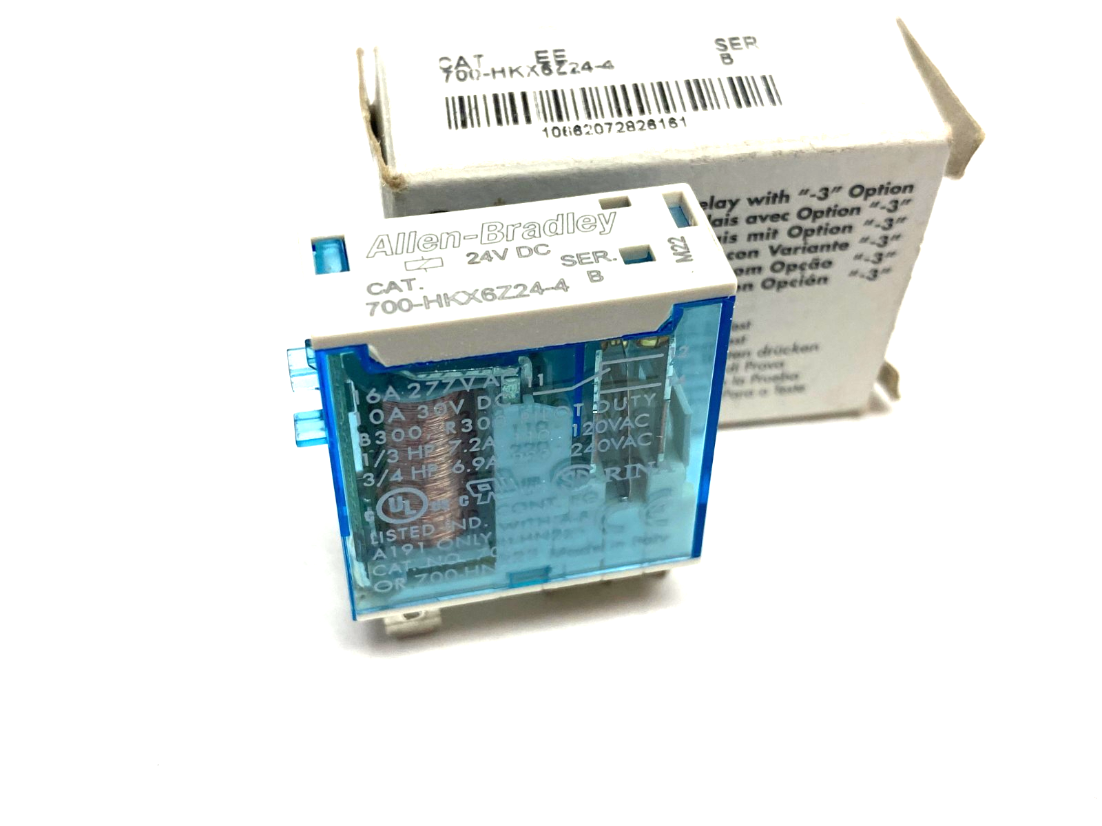 700-HKX6Z24-4 | Allen Bradley Ser. B Slim Line Relay 1-Change Over Contact - New – Open box - Maverick Industrial Sales
