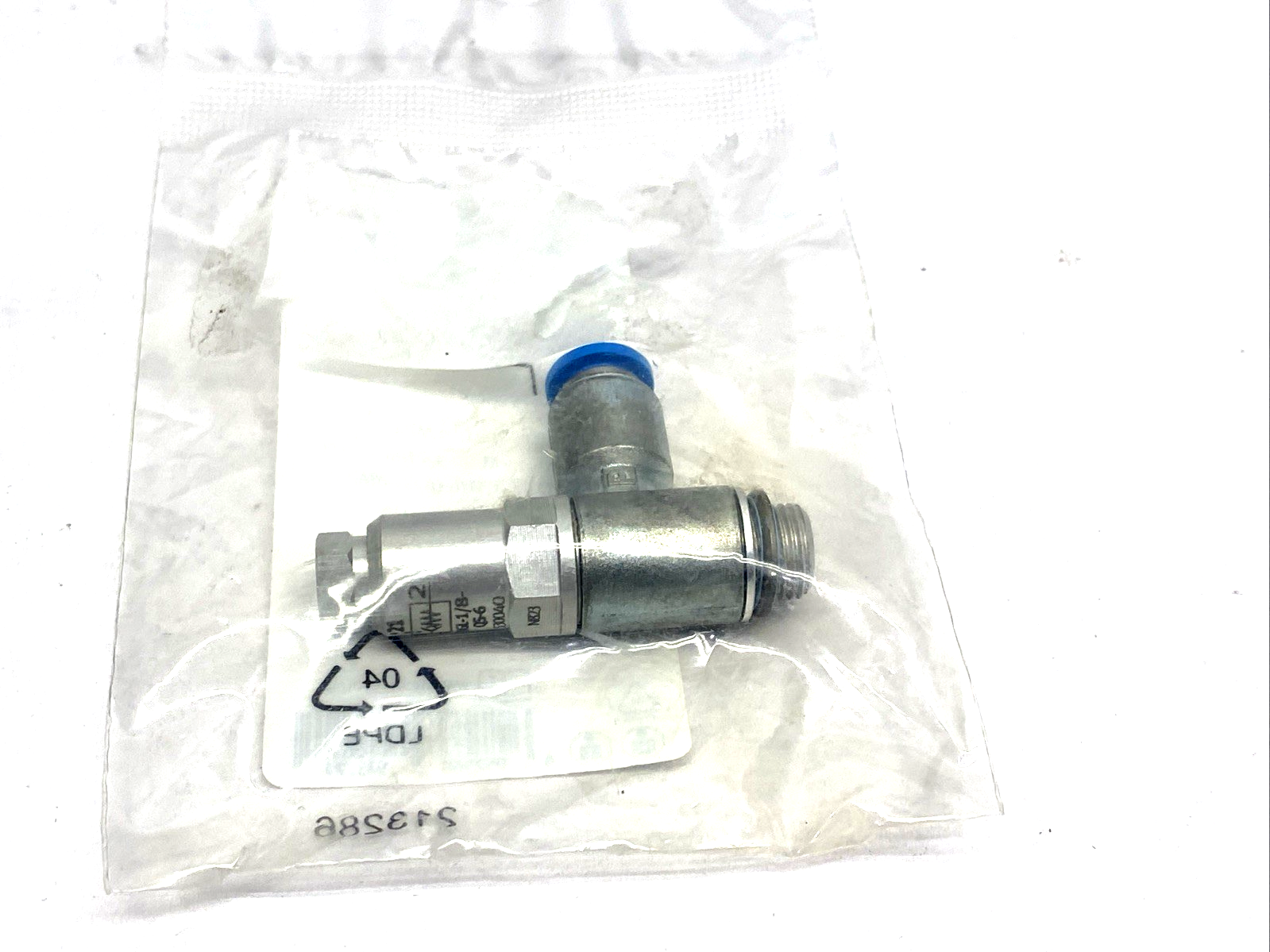 Festo HGL-1/8-QS-6 Piloted Non-Return Valve G1/8 0.5 Bar - 10 Bar 530040 - Maverick Industrial Sales