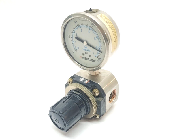 SMC SRH4010-N04 Stainless Steel Pressure Regulator 1/2" NPT 0.05 - 0.7 MPa - Maverick Industrial Sales