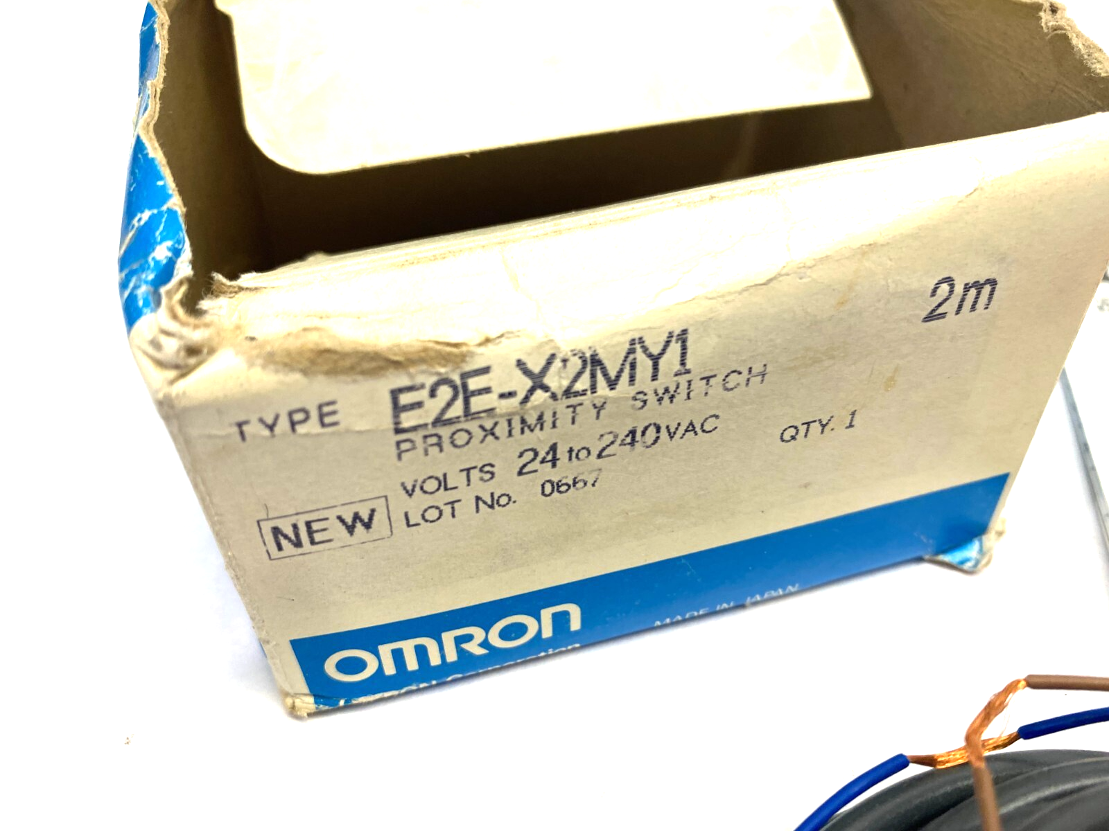 Omron E2E-X2MY1 Standard Inductive Proximity Sensor AC 2-Wire 24-240VAC 2m - Maverick Industrial Sales