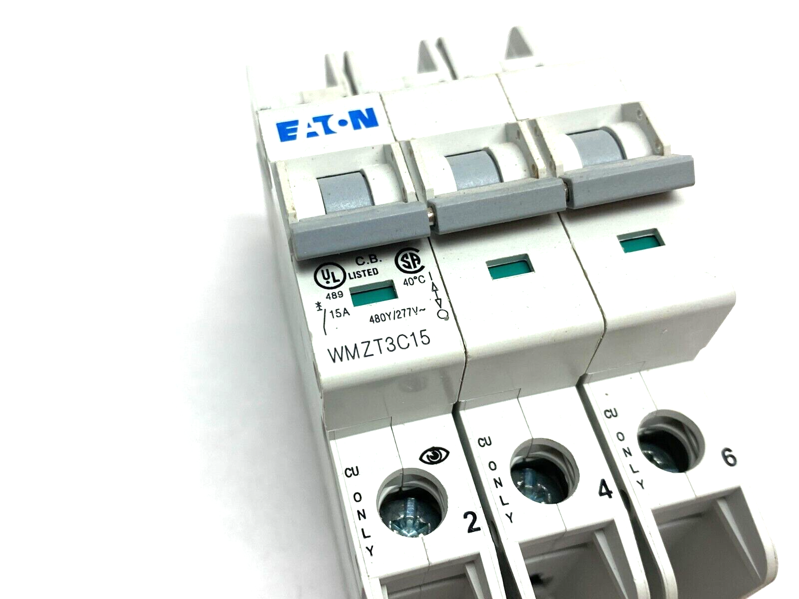 Eaton WMXT3C15 Circuit Breaker 3-Pole 15A 480Y/277V - Maverick Industrial Sales