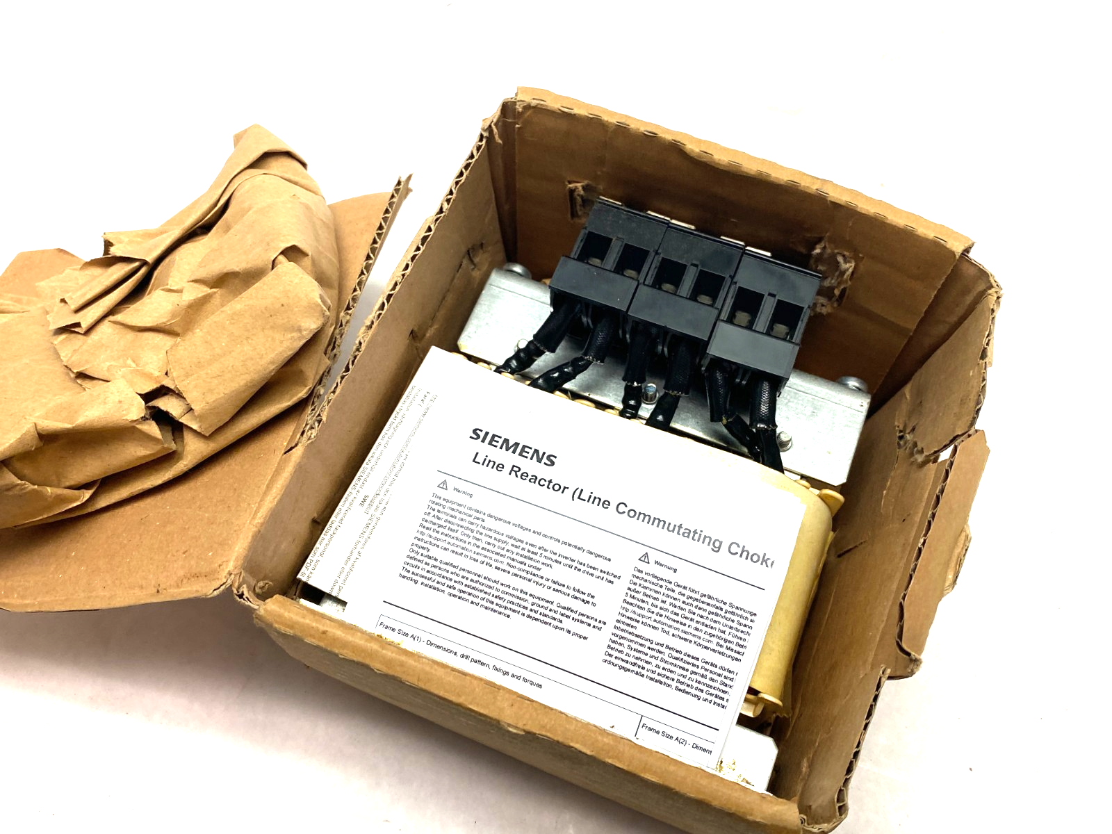 Siemens 6SL3203-0CE21-8AA0 SINAMICS Line Reactor 380-480V - Maverick Industrial Sales