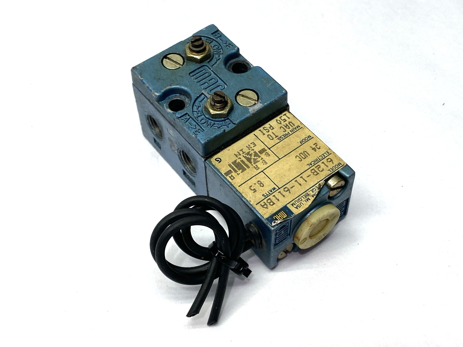 612B-11-611BA | MAC Valves Pneumatic Solenoid Valve 1/4" Ports - Used - Maverick Industrial Sales