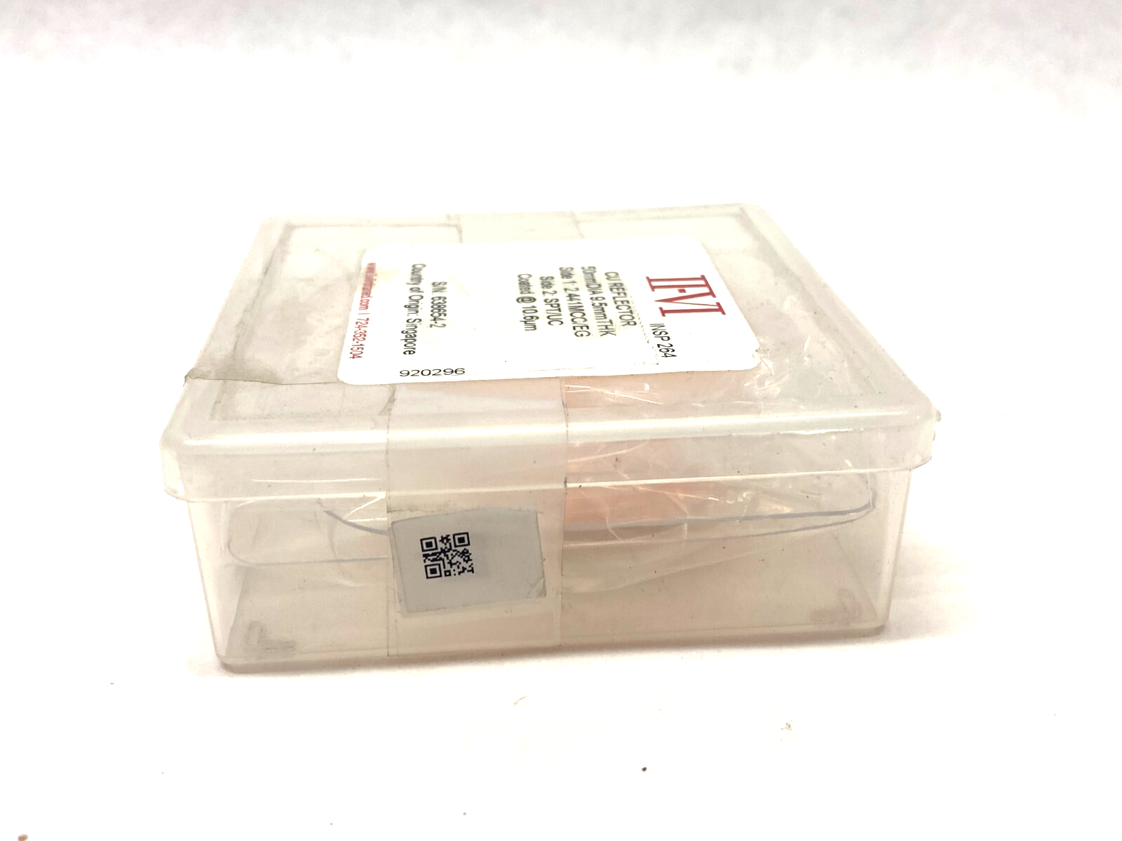 II-VI Infrared 920296 CU Reflector 50mm Dia. 9.5mm Thick 2.441MCC/EG, SPT/UC - Maverick Industrial Sales