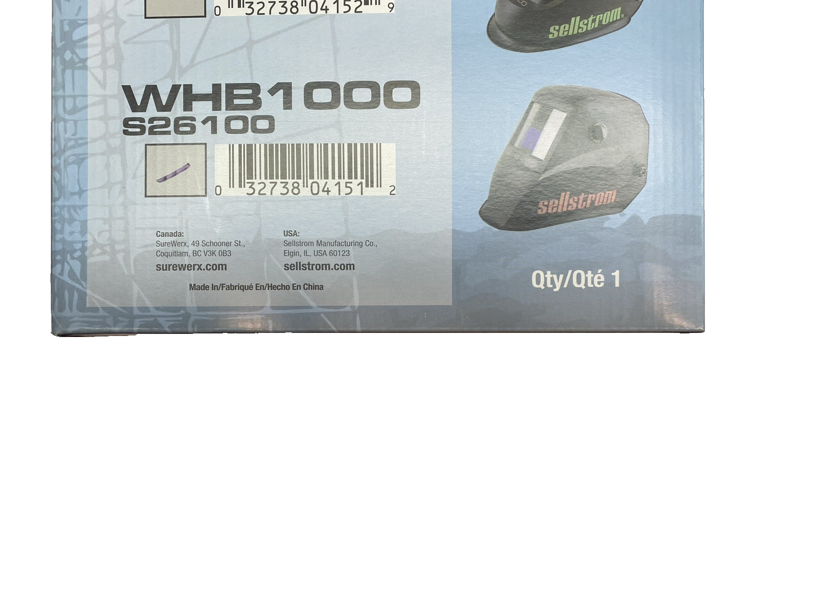 Sellstrom WHB1000 Advantage Series Auto-Darkening Welding Helmet ADFS S26100 - Maverick Industrial Sales