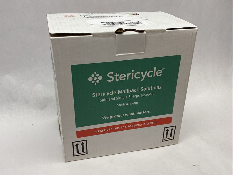 Stericycle 1G1V4 1 Gallon Screw Top Sharps Mailback System - Maverick Industrial Sales