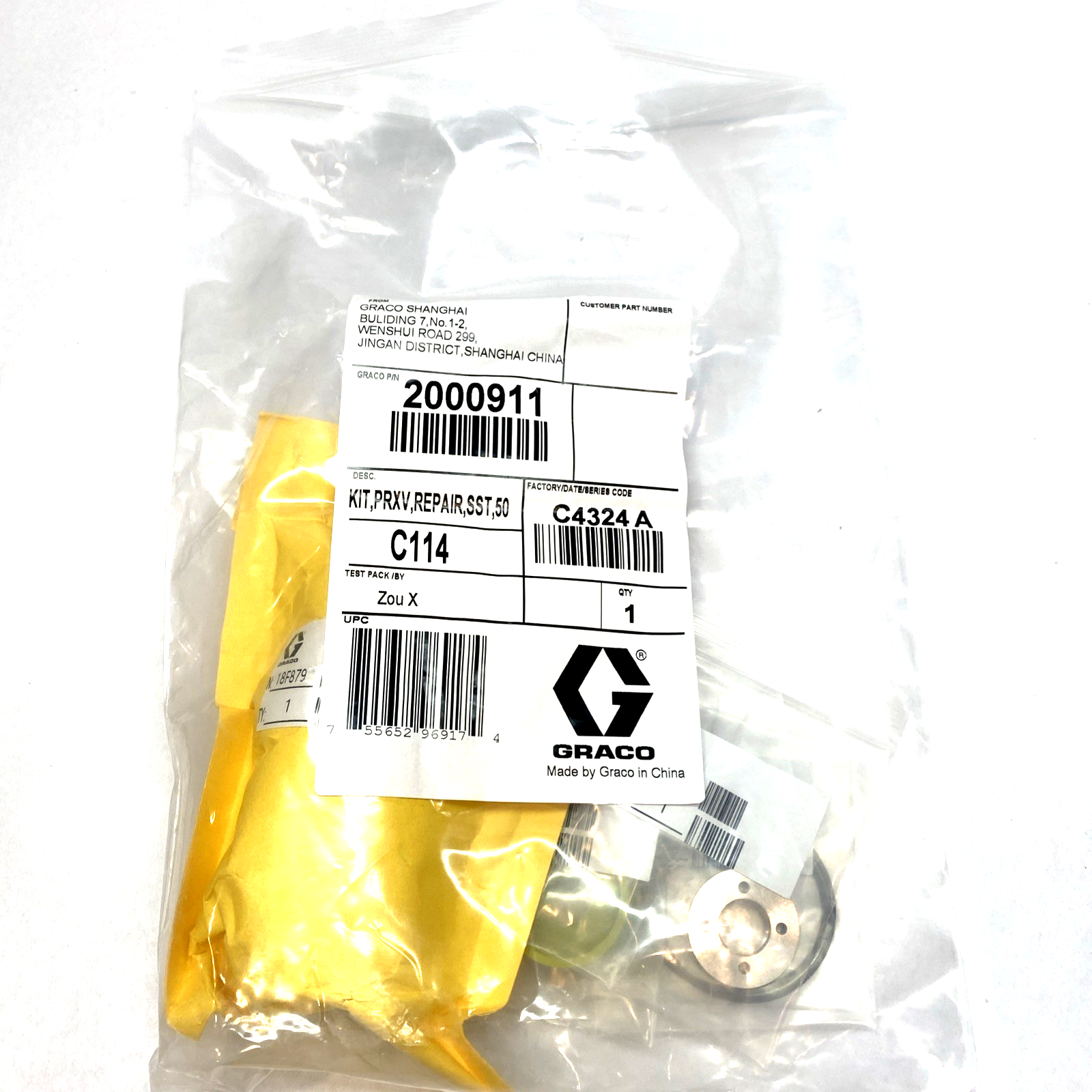 Graco 2000911 Repair kit PRXV,SST,50 - Maverick Industrial Sales