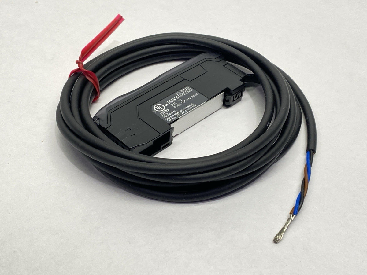 Keyence FS-N11N Digital Fiberoptic Sensor Fiber Amplifier Cable Type Main Unit - Maverick Industrial Sales