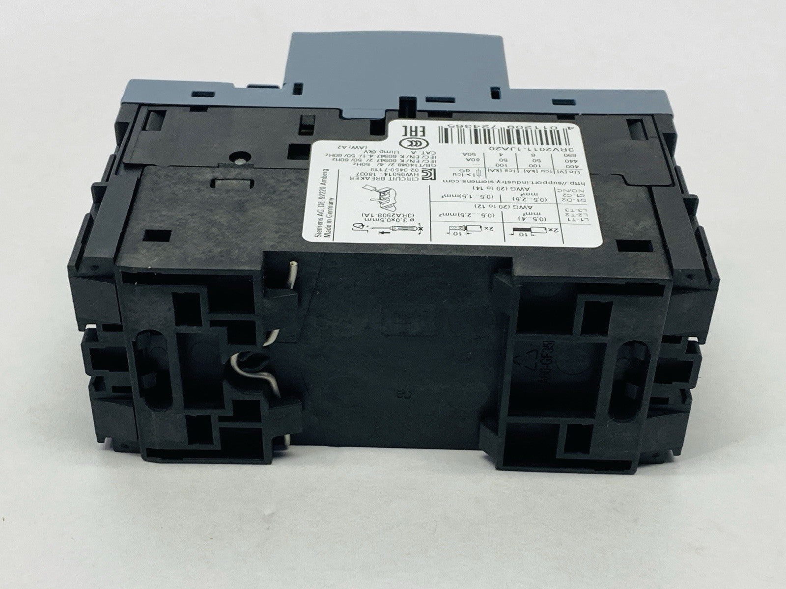 Siemens 3RV2011-1JA20 SIRIUS Motor Protector Circuit Breaker 7-10A 600V - Maverick Industrial Sales
