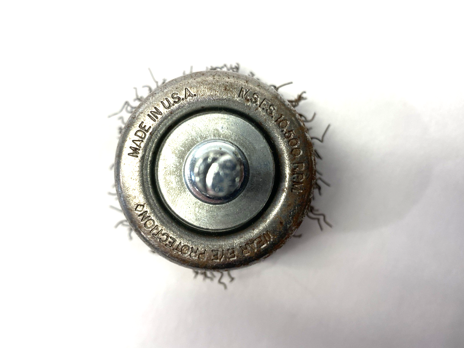 Crimped Wire End Brush 2" Diameter SHELFWARE - Maverick Industrial Sales