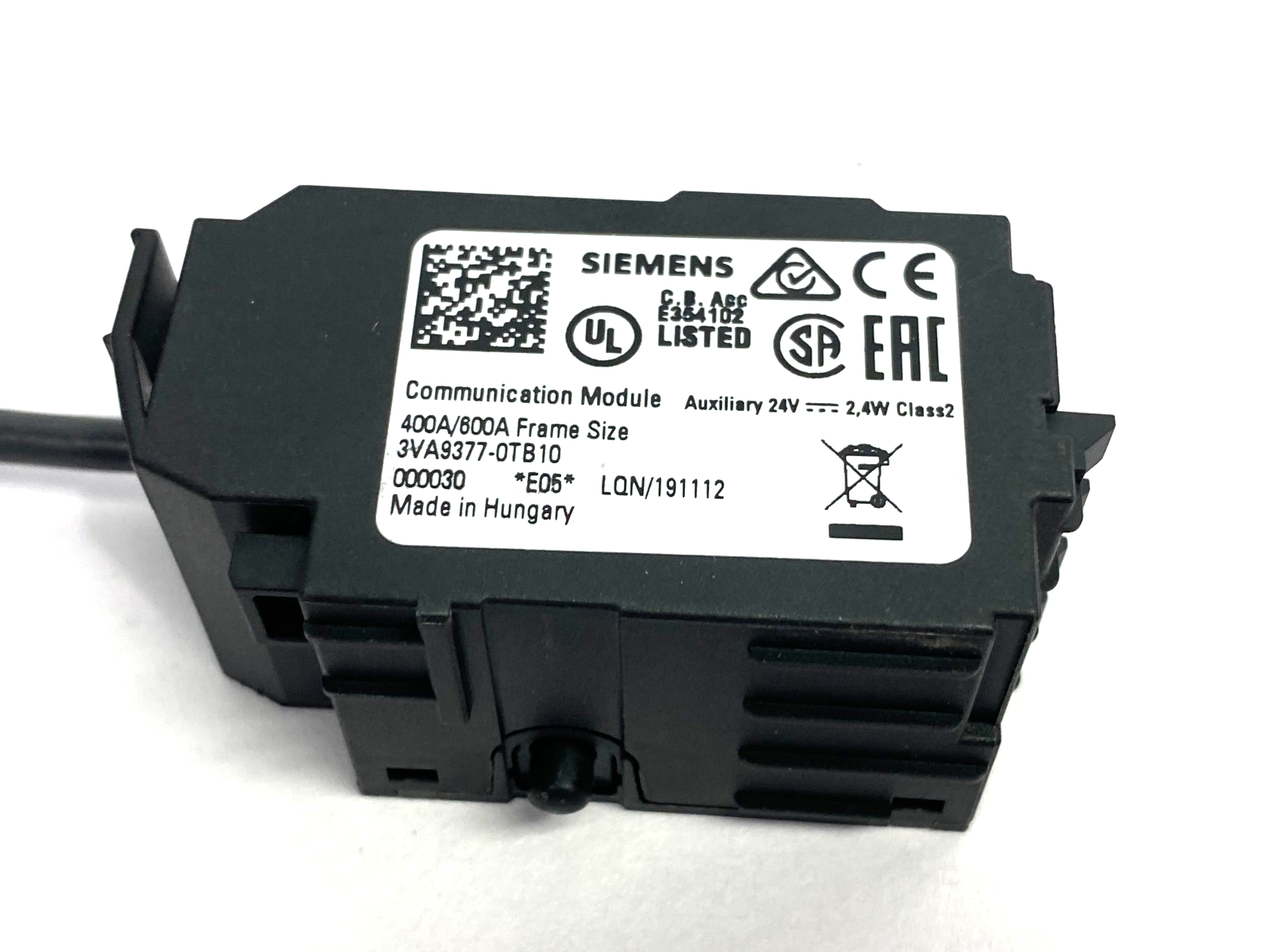 Siemens 3VA9377-0TB10 SENTRON Communication Module 400A/600A Frame Size - Maverick Industrial Sales