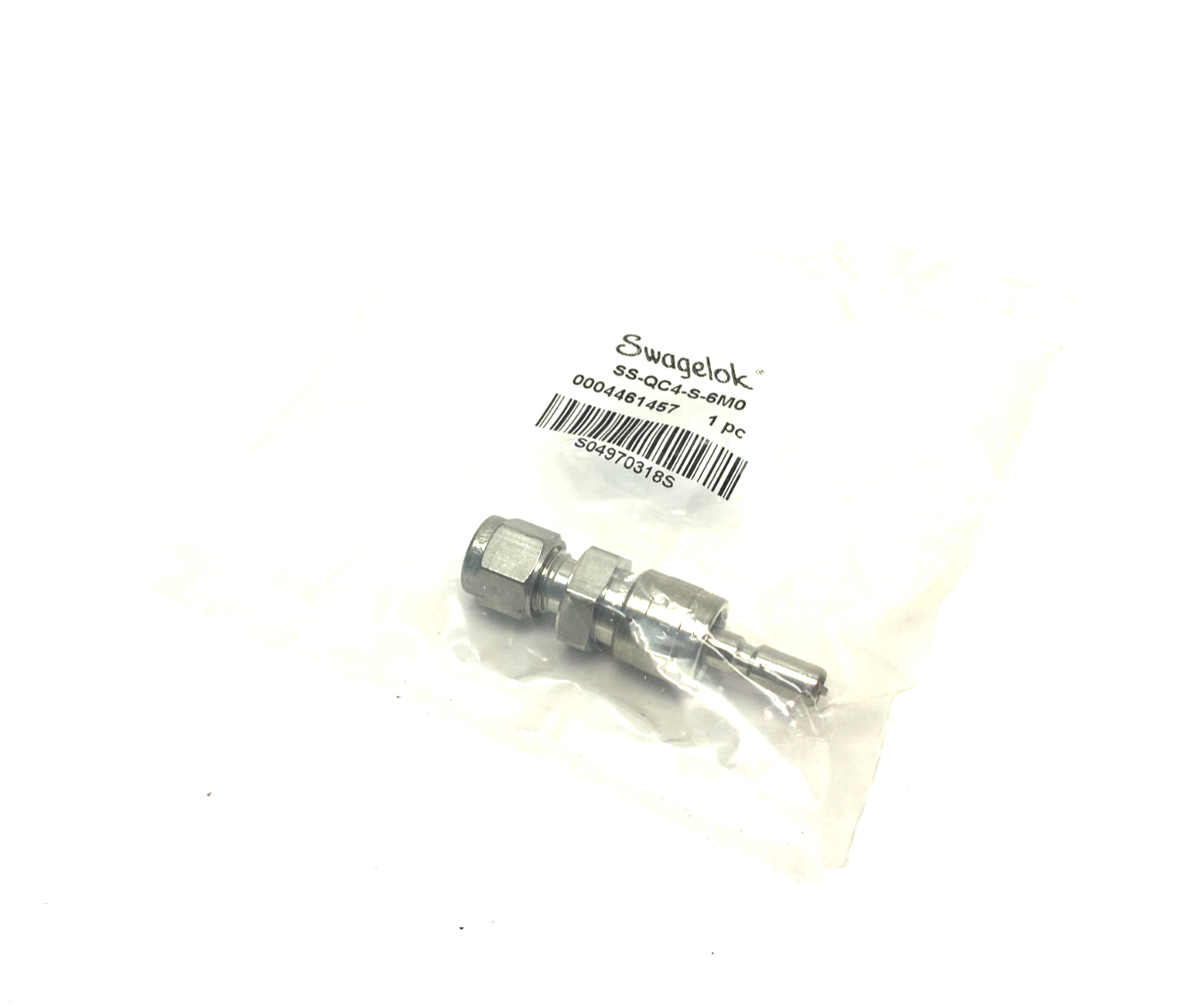 Swagelok SS-QC4-S-6M0 Stainless Steel Instrument Quick-Connect Stem, 6mm Tube - Maverick Industrial Sales