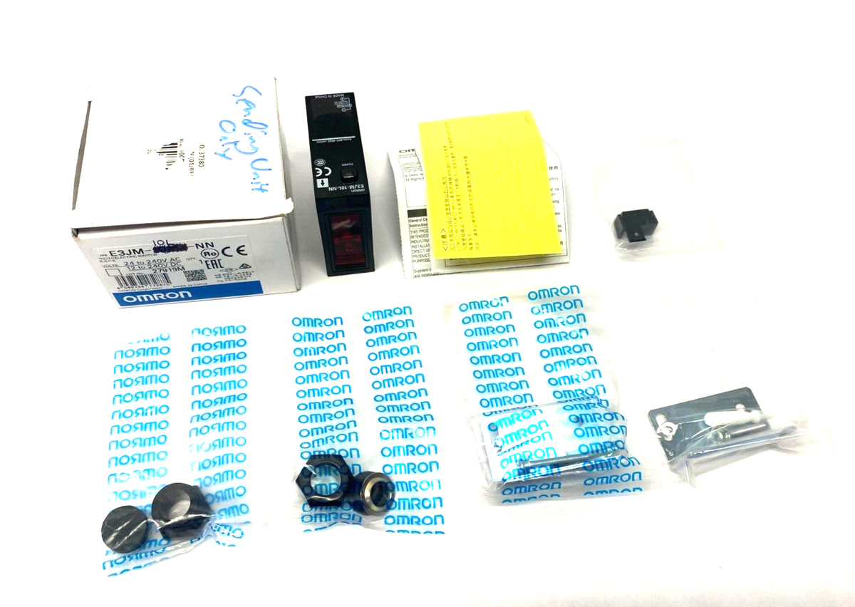 E3JM-10L-NN | Omron Through-Beam Photoelectric Switch Sending Unit 24-240VAC - New – Open box - Maverick Industrial Sales