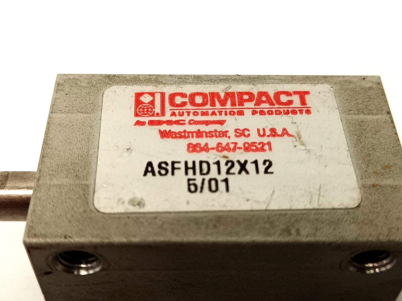 Compact Automation Products ASFHD12X12 Cylinder 1/2" Bore 1/2" Stroke - Maverick Industrial Sales