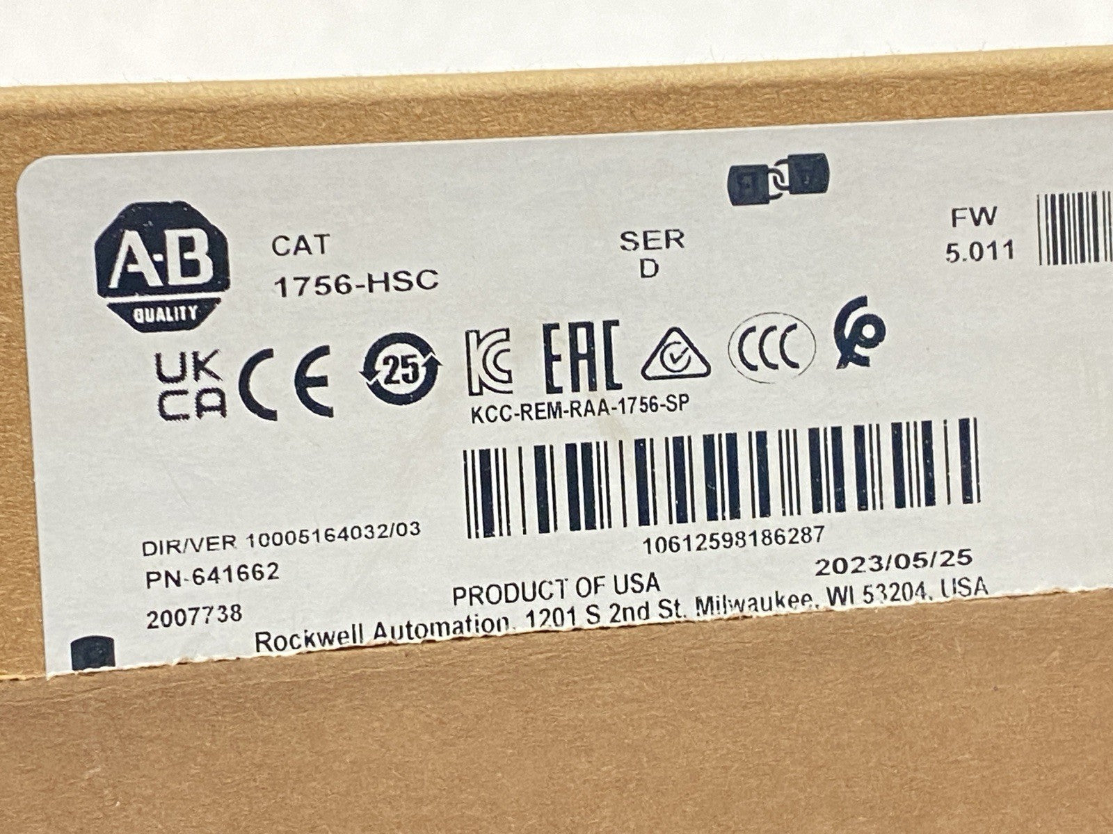 1756-HSC | Allen Bradley Ser D ControlLogix High Speed Counter Module - New – Open box - Maverick Industrial Sales