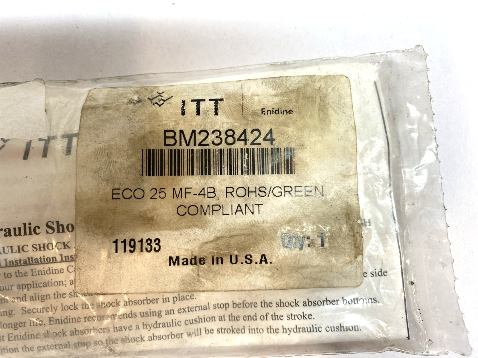 ITT ECO25MF4B Hydraulic Shock Absorber - Maverick Industrial Sales