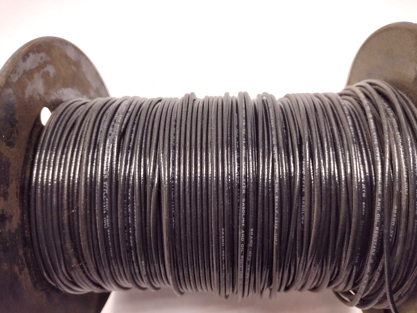 Brand-Rex 43119 600V-MFG 11/75 MTW 18 AWG Black Wire, 2.5lb Spool - Maverick Industrial Sales