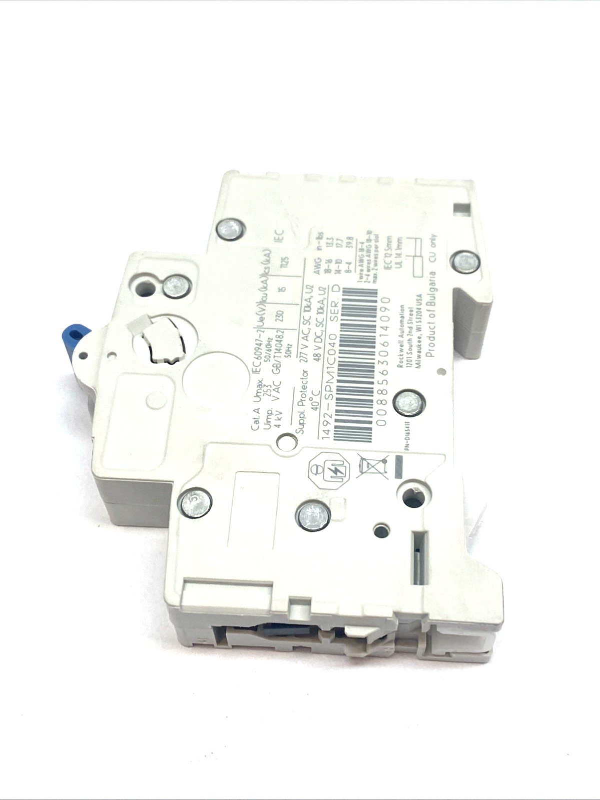 Allen-Bradley 1492-SPM1C040 MCB 1P 4A Type C 277VAC 48VDC SER D LOT OF 2 - Maverick Industrial Sales