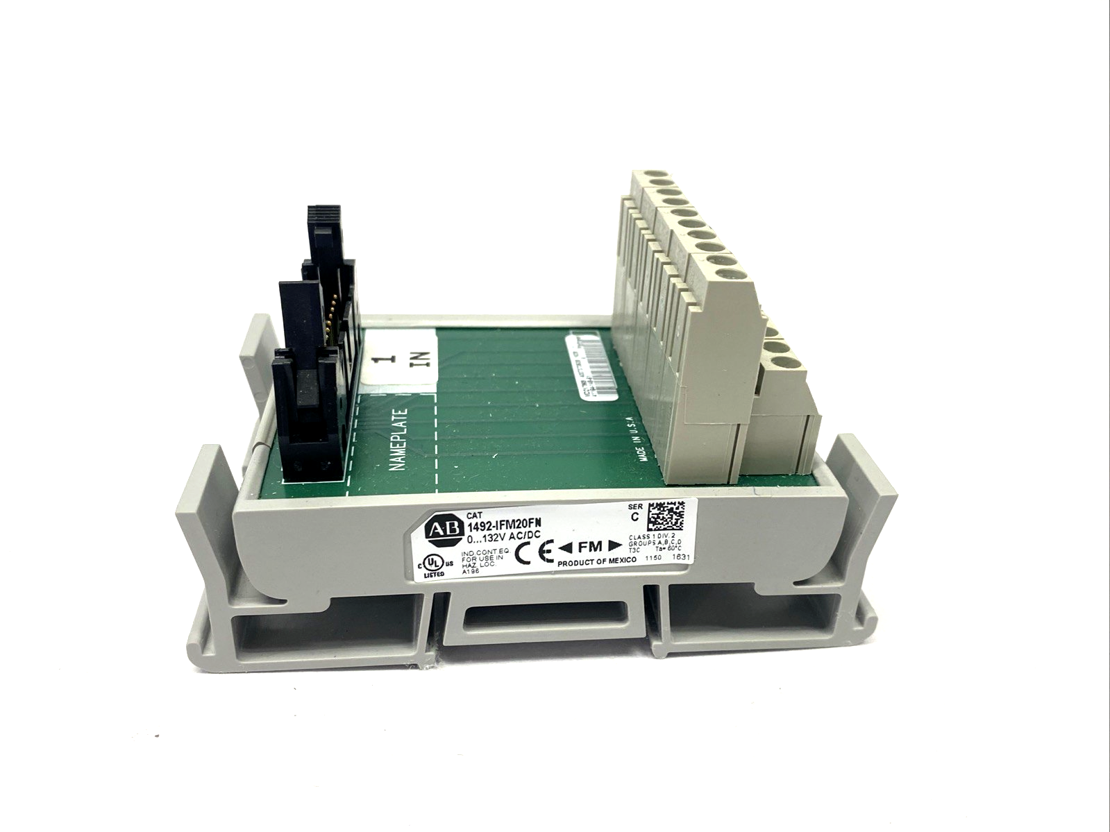 | Allen Bradley 1492-IFM20FN Ser. C. 20 Pin Connection Interface LOT OF 3 - Used - Maverick Industrial Sales