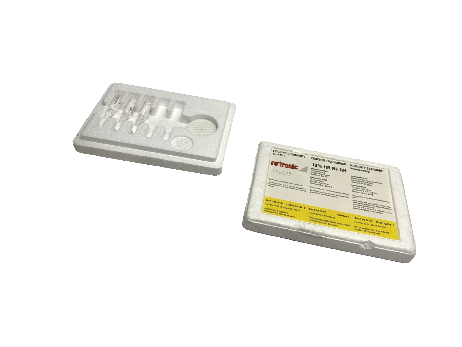 EA10-SCS | Rotronic 10 Percent HR RF RH Humidity Standard 109507 BOX OF 3 - New – Open box - Maverick Industrial Sales