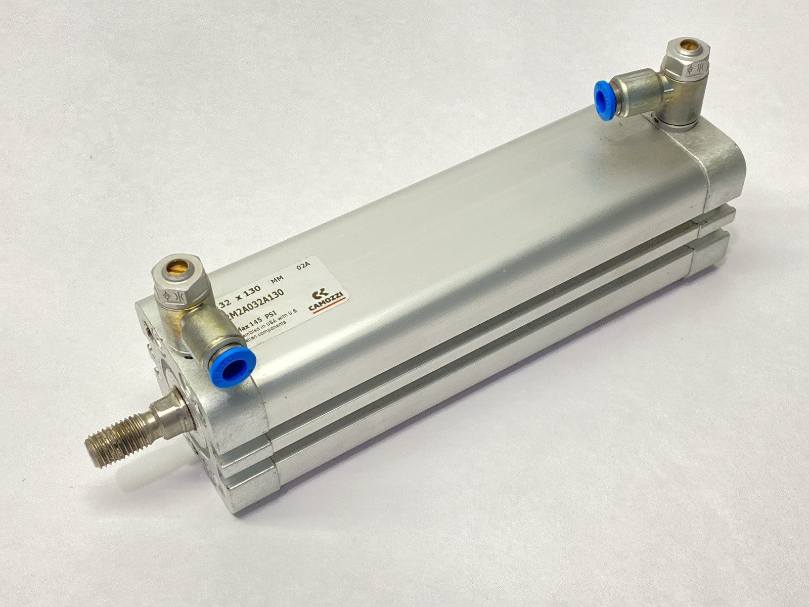 32M2A032A130 | Camozzi Pneumatic Cylinder Double Acting 32mm Bore 130mm Stroke - Used - Maverick Industrial Sales