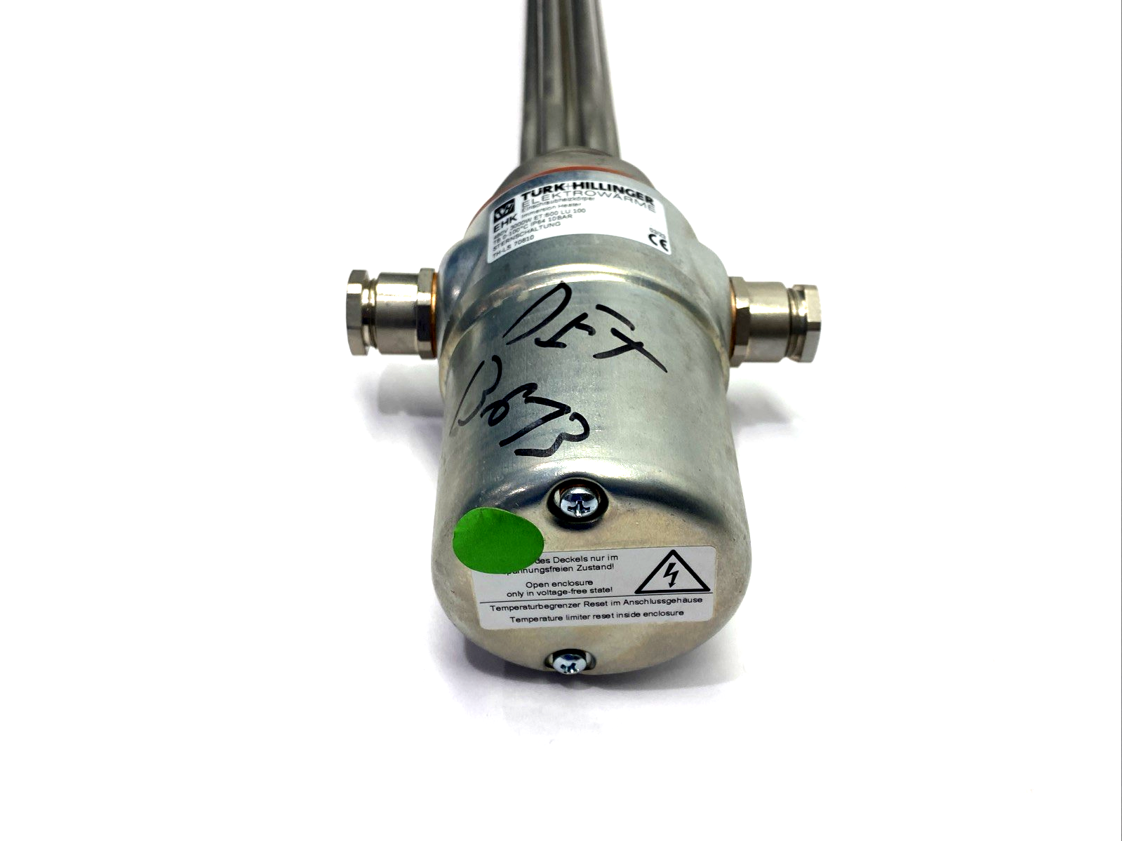 Turk Hillinger TH-LS 70810 Immersion Heater 480V 3000W 0-100 Deg. C - Maverick Industrial Sales