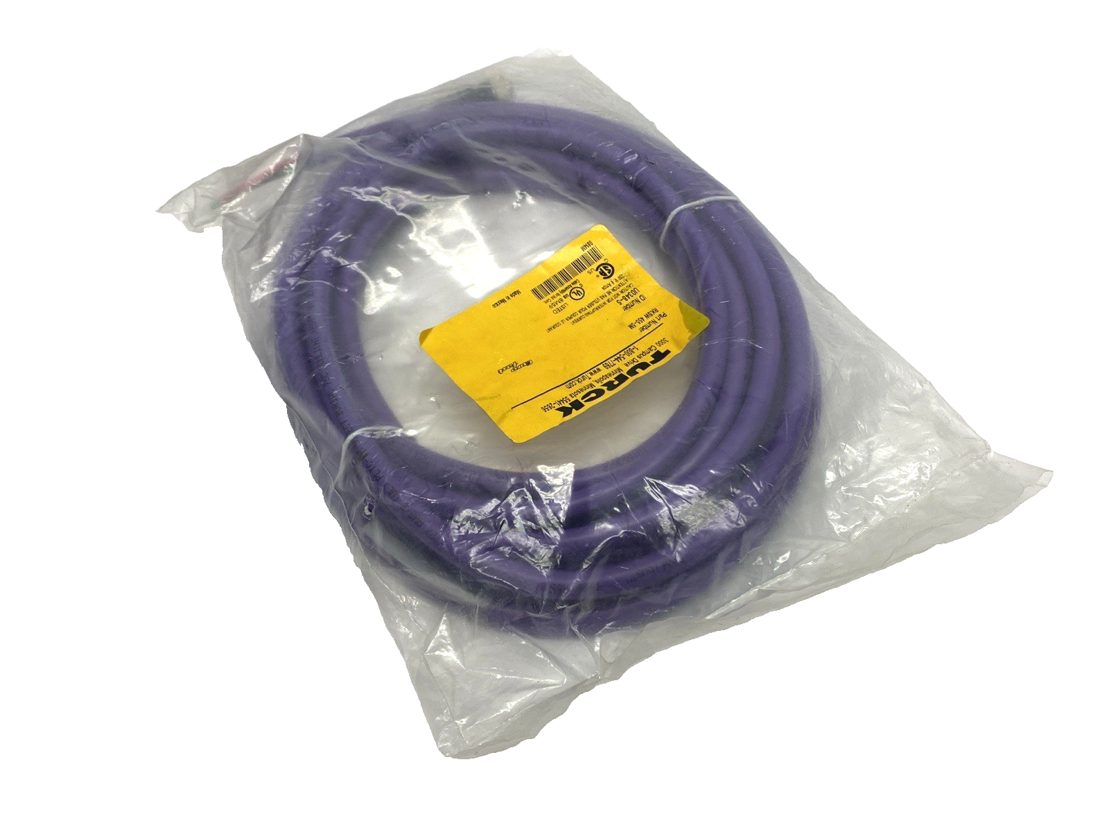 Turck RKSW 455-5M Single-Ended 5-Pin M12 Female Connector Cordset U0348-5 - Maverick Industrial Sales