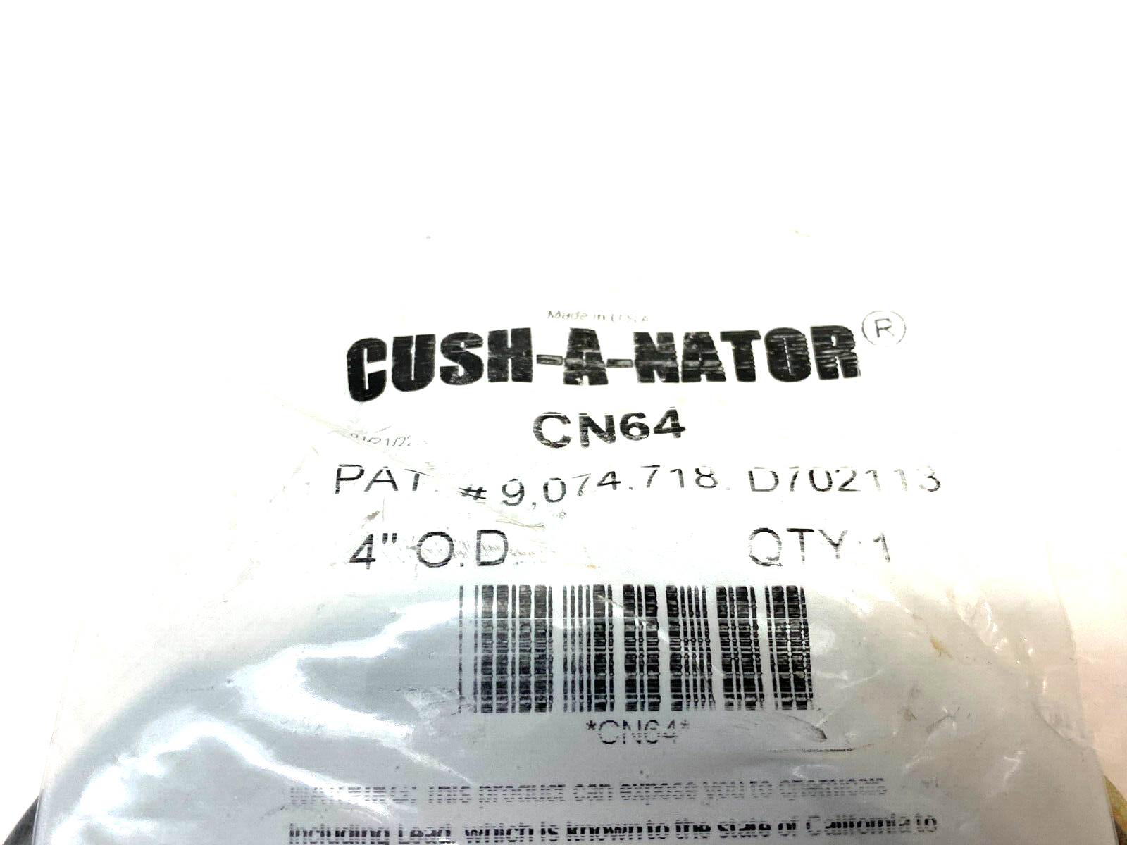 CN64 | Cush-A-Nator Strut Channel Cushion Clamp 4" - New - Maverick Industrial Sales