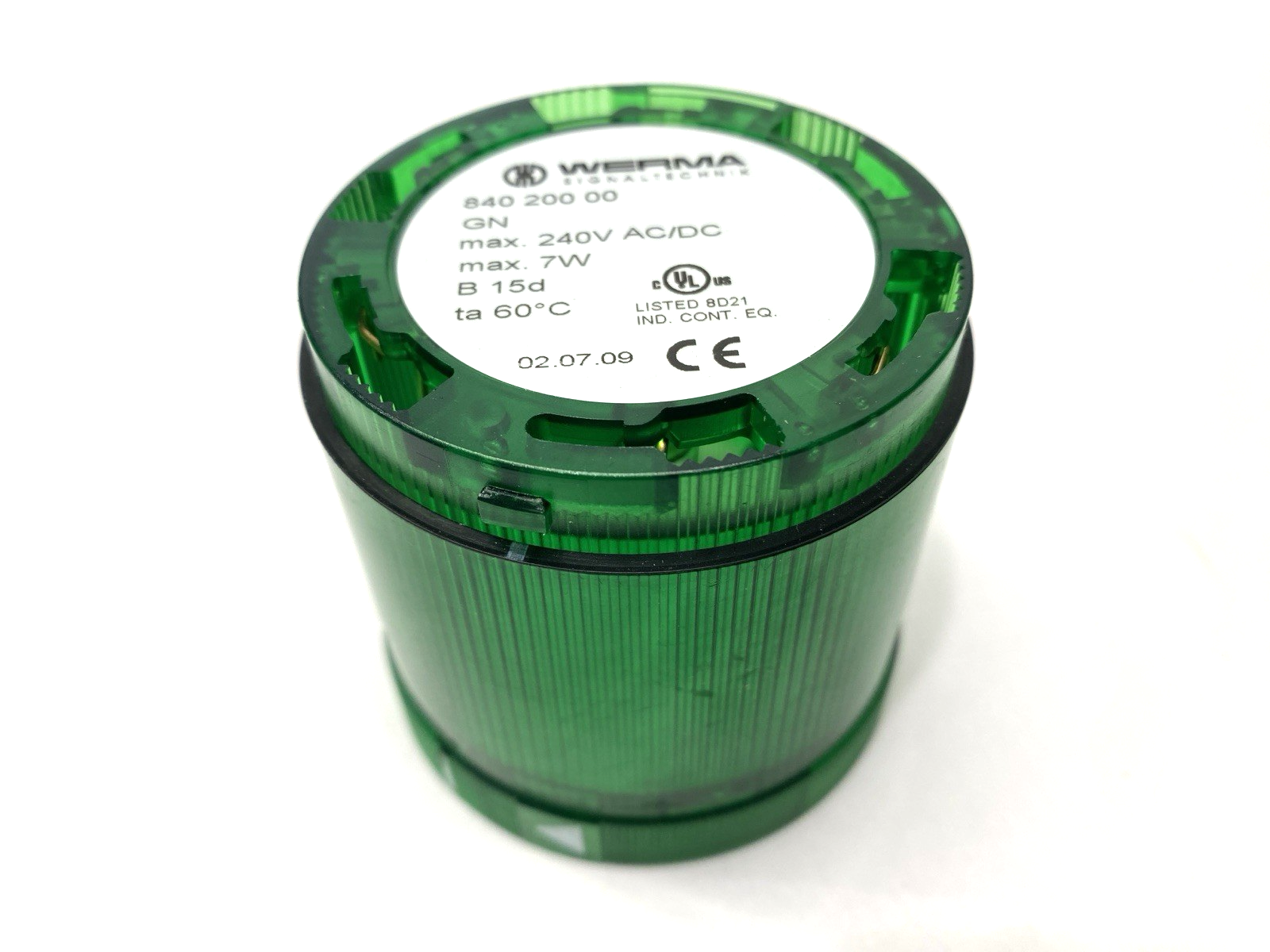 Werma 84020000 Green Permanent Light Element 70mm Diameter 12-230VAC/DC GN - Maverick Industrial Sales