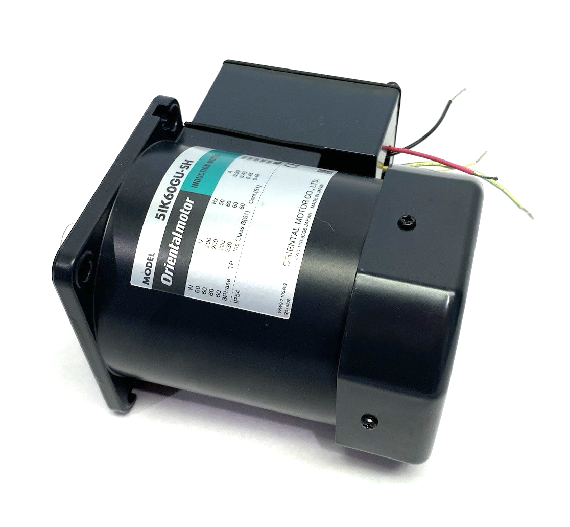 5IK60GU-SH | Oriental Motor World K Series Induction Motor, 3-Phase 60 W (1/12 HP) - New – Open box - Maverick Industrial Sales